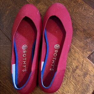Rothy's Women's Scarlet Red Flats
